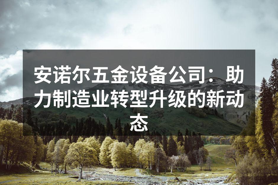 安诺尔五金设备新型数控机床